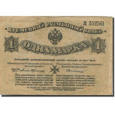 Biljet, Rusland, 1 Mark, 1919, 1919-10-10, KM:S226a, TTB