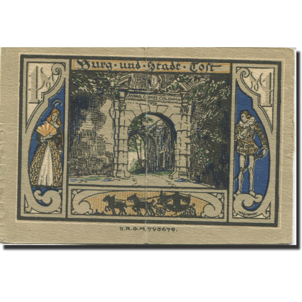 Banknote, Germany, Gleiwitz, 1 Mark, porte, 1922, AU(50-53), Mehl:437.1a