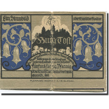 Banknote, Germany, Gleiwitz, 75 Pfennig, château, 1922, VF(20-25), Mehl:437.1a