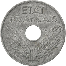 FRANCE, État français, 20 Centimes, 1944, Paris, KM #900.2, AU(50-53), Zinc, Ga.