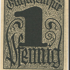 Banknote, Germany, Regensburg, 1 Pfenning, Blason, 1920, UNC(63), Mehl:R15.2a