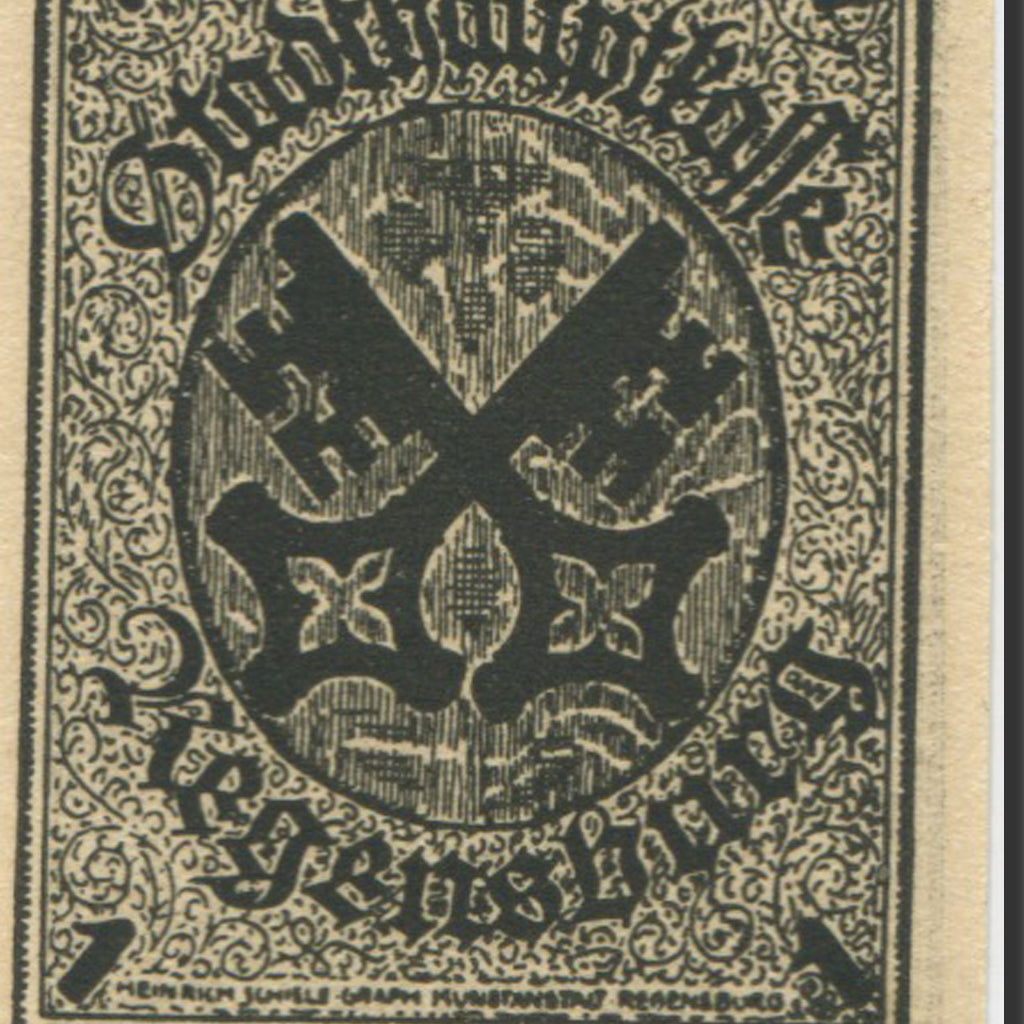 Banknote, Germany, Regensburg, 1 Pfenning, Blason, 1920, UNC(63), Mehl:R15.2a