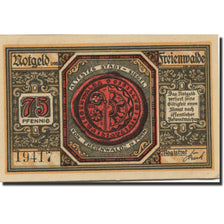 Banknote, Germany, Freienwalde, 75 Pfennig, Blason, 1920, UNC(63), Mehl:385.3b