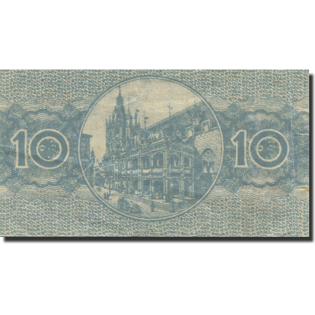 Banknote, Germany, Köln, 10 Pfennig, Monument, 1918 EF(40-45) Mehl:K30.4a
