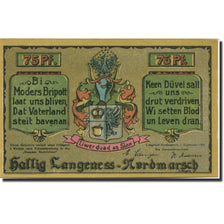 Banknote, Germany, Langeness, 75 Pfennig, Blason, 1921 UNC(63) Mehl:767.1