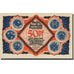 Banknote, Germany, Bielefeld, 50 Pfennig, personnage, 1921 UNC(63) Mehl:103.5
