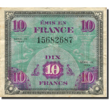 France, 10 Francs, Flag/France, 1944, EF(40-45), Fayette:VF18.1, KM:116a