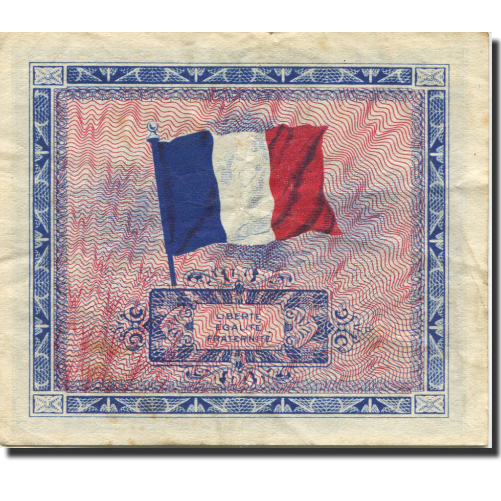 Francia, 10 Francs, Flag/France, 1944, BB, Fayette:VF18.1, KM:116a