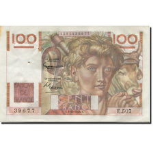 France, 100 Francs, Jeune Paysan 1952-10-02, AU(55-58), Fayette:28.34 KM:128d