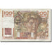 France, 100 Francs, Jeune Paysan 1952-10-02, AU(55-58), Fayette:28.34 KM:128d