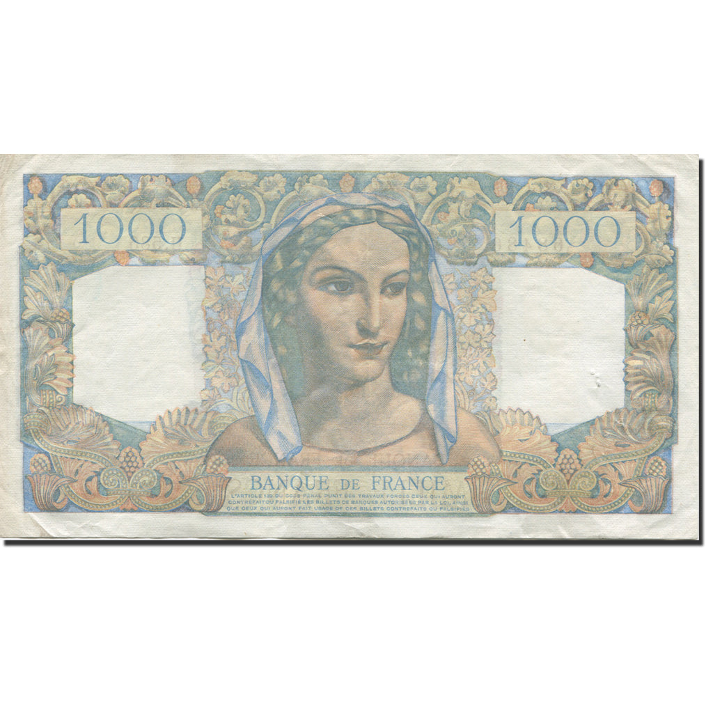 Frankreich, 1000 Francs Minerve et Hercule 1949-09-01, SS+ Fayette:41.28 KM:130b