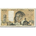 France, 500 Francs, Pascal, 1968, 1977-11-03, VF(20-25), Fayette:71.17, KM:156d