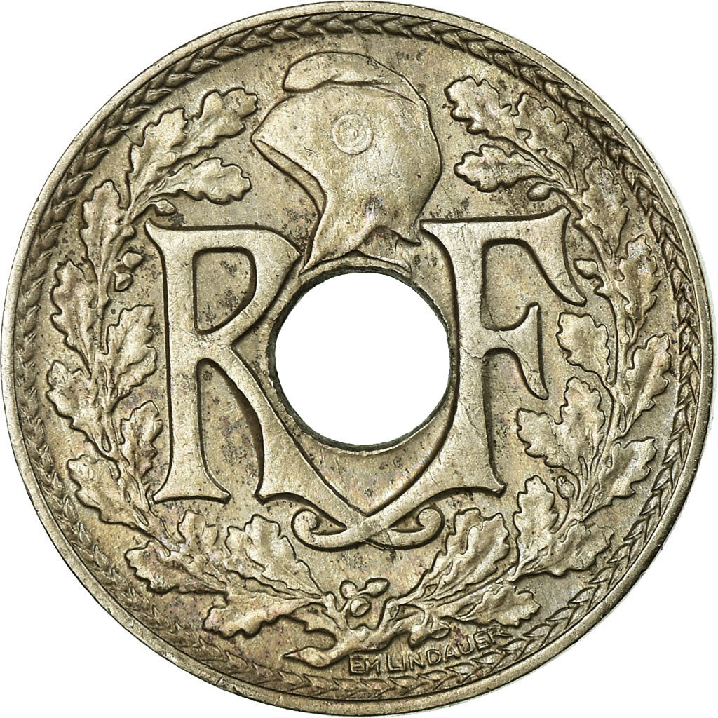 Coin, France, Lindauer, 5 Centimes, 1927, AU(55-58), Copper-nickel, KM:875