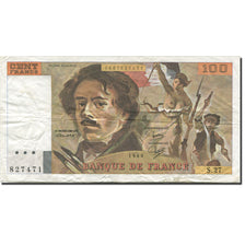 France, 100 Francs, Delacroix, 1978, 1980, TTB, Fayette:69.04a, KM:154b