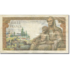 Francia, 1000 Francs, Déesse Déméter, 1942, 1943-05-20, MBC, Fay:40.24 KM:102