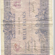 France, 1000 Francs, Bleu et Rose, 1889, 1919-07-19, B, Fayette:36.34, KM:67h