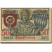 Banknote, Germany, Aschaffenburg, 50 Pfennig, personnage, UNC(63), Mehl:A28.5a