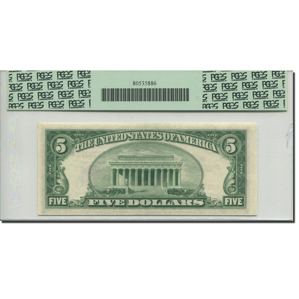 Banknote, United States, Five Dollars, 1953, 1953, KM:1646@star, graded, PCGS