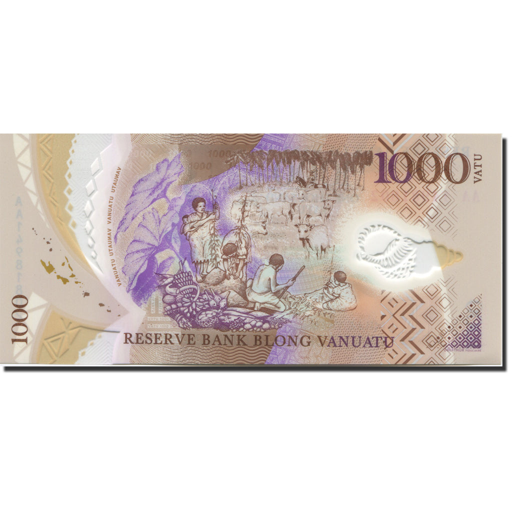 Nota, Vanuatu, 1000 Vatu, UNC(65-70)