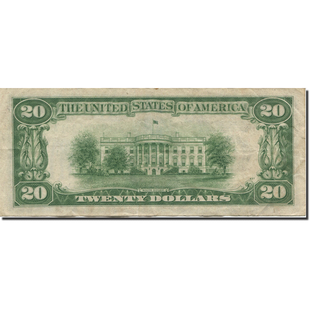 Banknote, United States, Twenty Dollars, 1934, 1934, KM:2333, EF(40-45)