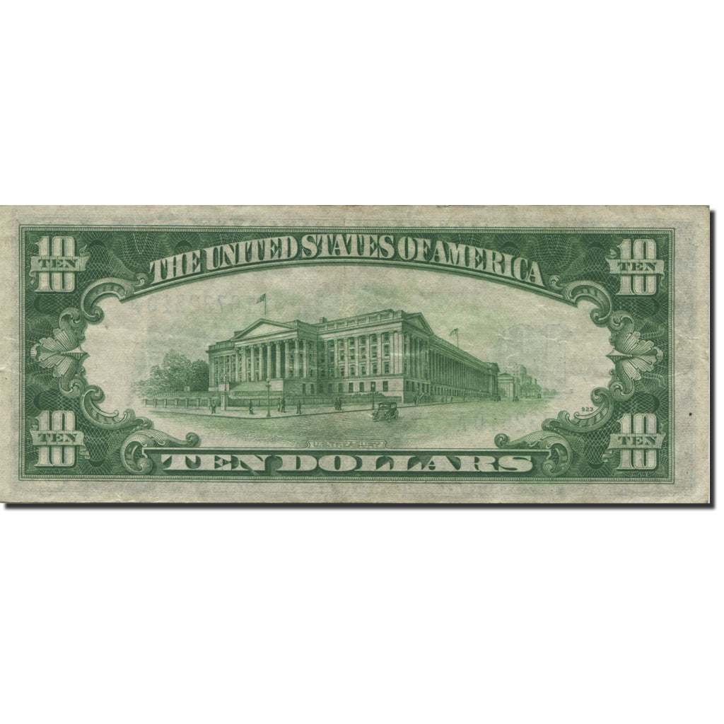 Banconote, Stati Uniti, Ten Dollars, 1934, 1934, KM:2040, BB+