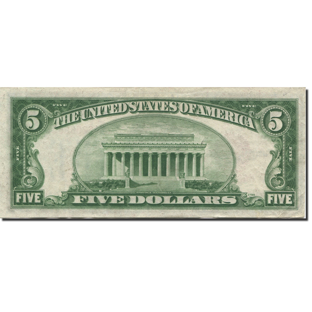 Banknote, United States, Five Dollars, 1928, 1928, KM:1644, AU(55-58)