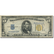 Banknote, United States, Five Dollars, 1934, 1934, KM:1962, EF(40-45)
