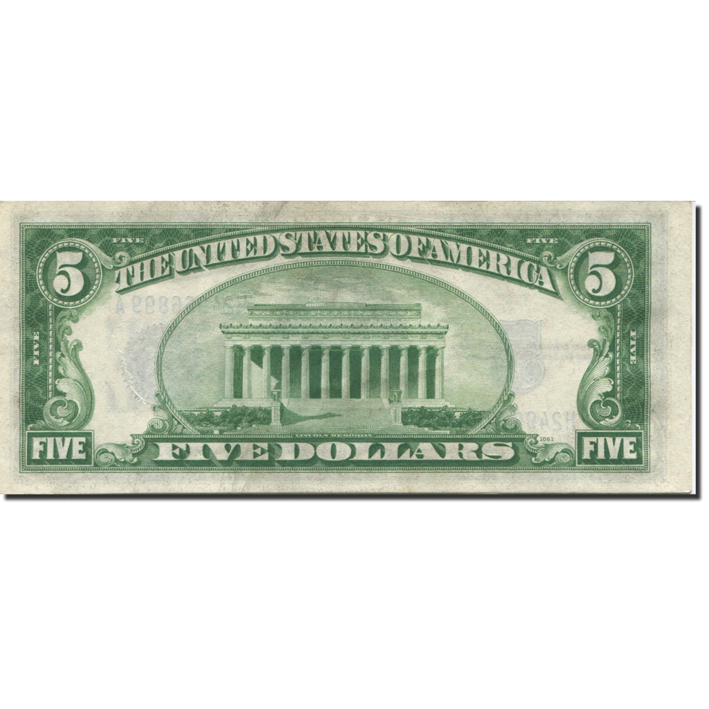 Banknote, United States, Five Dollars, 1934, 1934, KM:1750, EF(40-45)