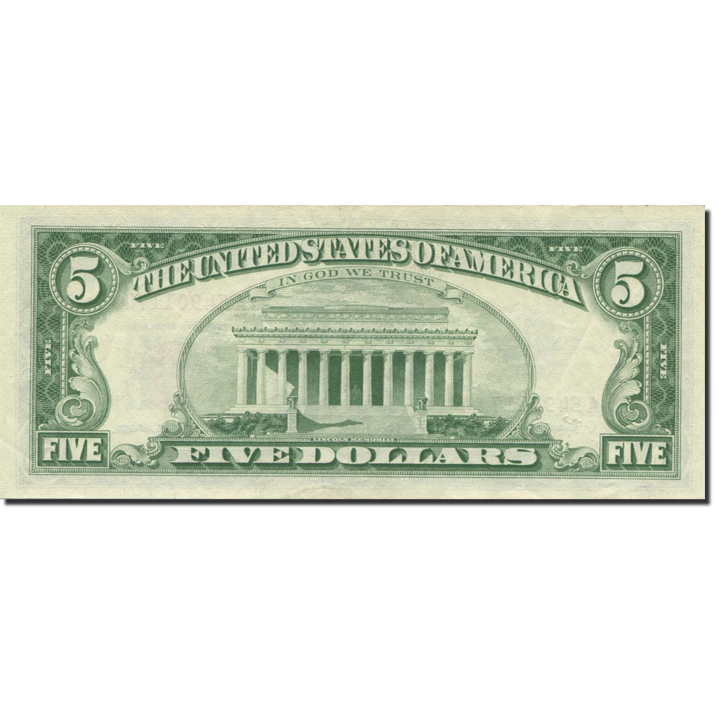 Banknote, United States, Five Dollars, 1963, 1963, KM:1650, EF(40-45)