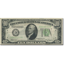 Banknote, United States, Ten Dollars, 1934, 1934, KM:2042, AU(55-58)