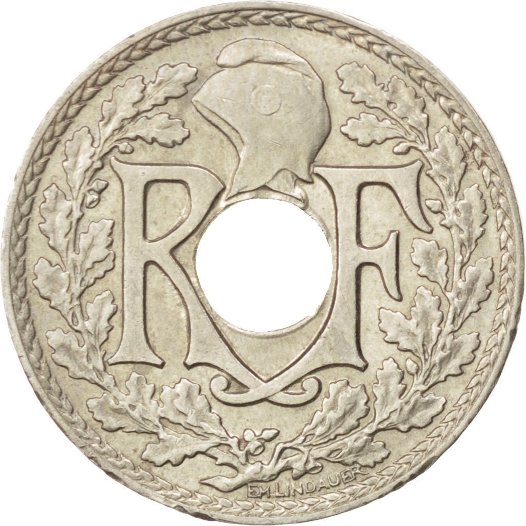 FRANCE, Lindauer, 5 Centimes, 1938, KM #875a, MS(63), Nickel-Bronze, 17,...