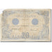 Francia, 20 Francs, Bleu, 1912, 1912-03-21, RC, Fayette:10.02, KM:68b
