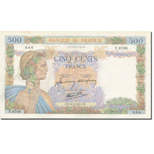 France, 500 Francs, La Paix, 1939, 1942-09-10, AU(55-58), Fayette:32.40, KM:95b