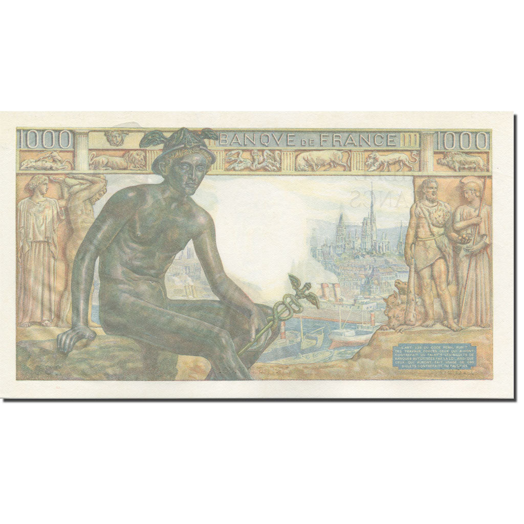 France, 1000 Francs, Déesse Déméter, 1942, 1942-06-11, UNC(63)
