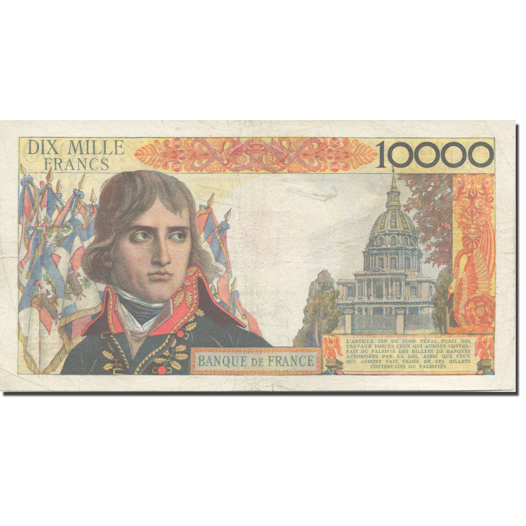 France, 100 Nouveaux Francs on 10,000 Francs, Bonaparte, 1955, 1958-10-30