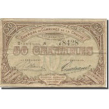 France, Gueret, 50 Centimes, 1915, Chambre de Commerce, VF(30-35)