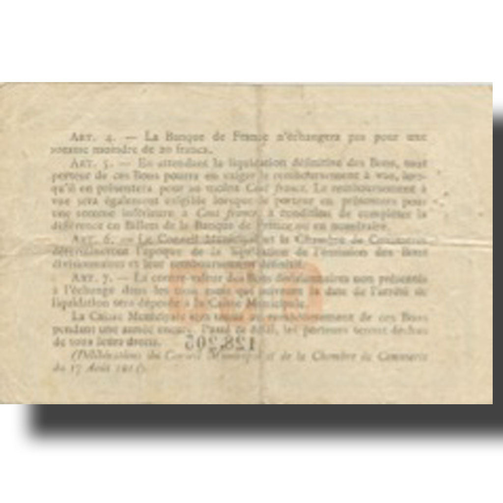 France, Rouen, 50 Centimes, 1915, Chambre de Commerce, EF(40-45)