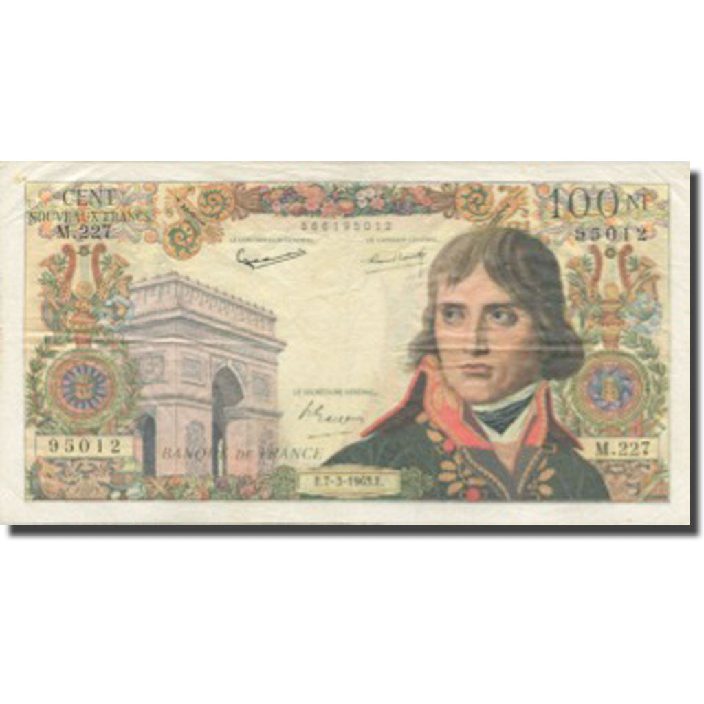 France, 100 Nouveaux Francs, Bonaparte, 1959, 1963-03-07, TTB, Fayette:59.20