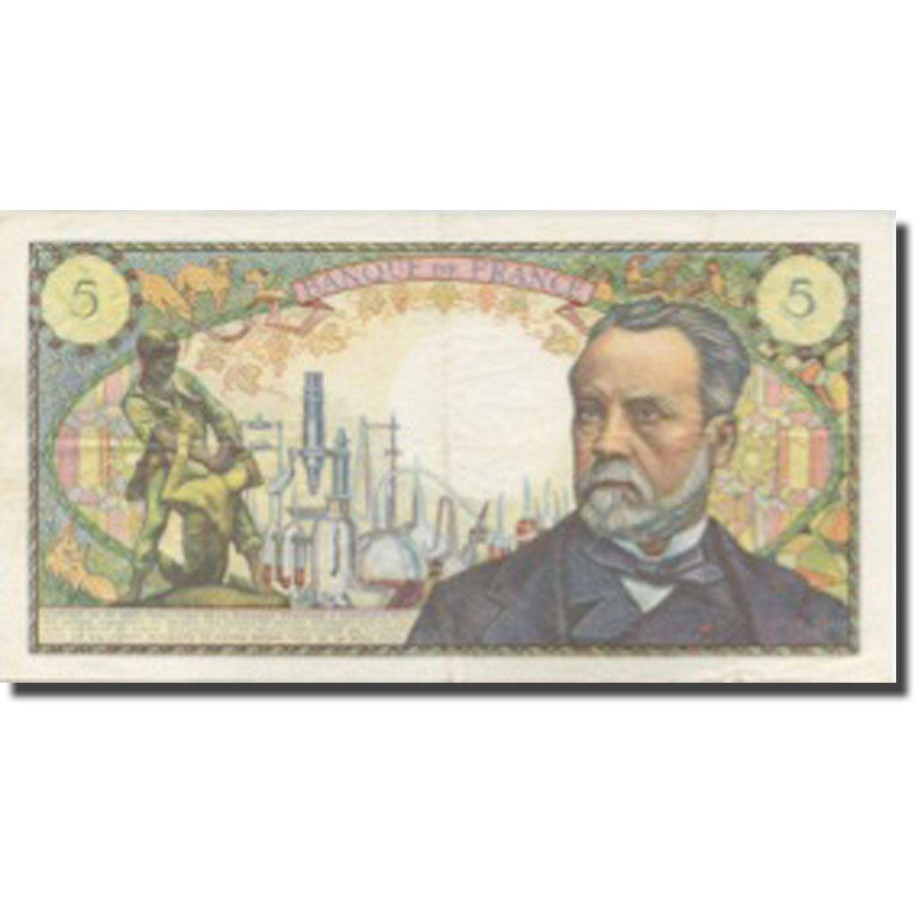 France, 5 Francs, Pasteur, 1966, 1966-05-05, EF(40-45), Fayette:61.01, KM:146a