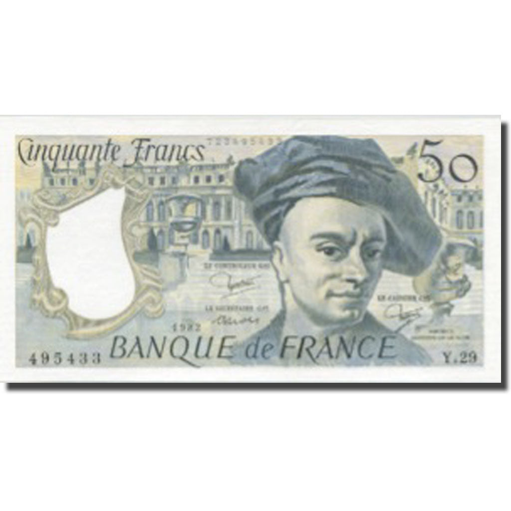 Francia, 50 Francs, Quentin de La Tour, 1976, 1982, SC, Fayette:67.08, KM:152b