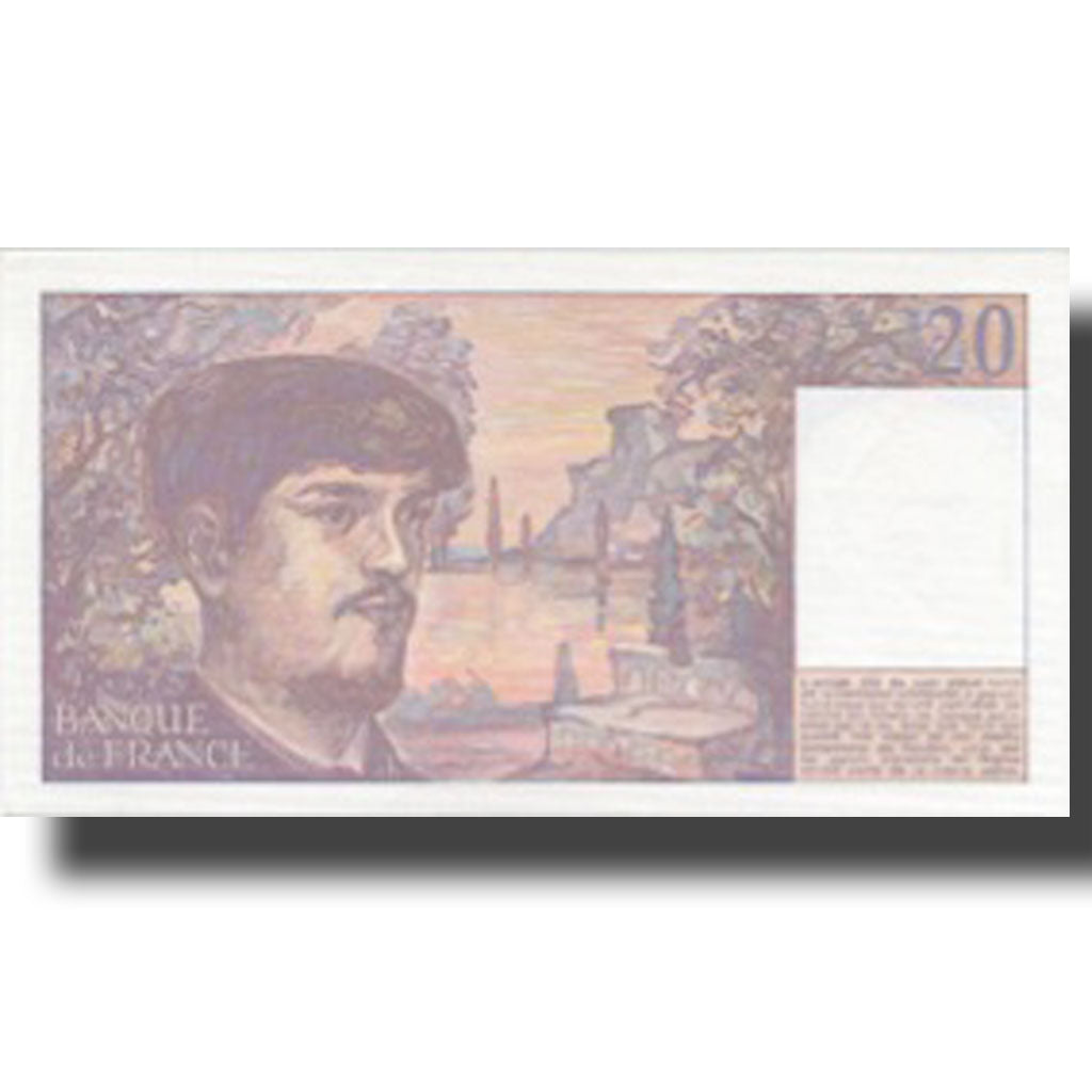 France, 20 Francs, Debussy, 1980, 1984, UNC(63), Fayette:66.05, KM:151a