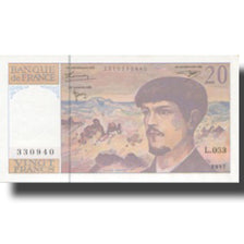 Frankreich, 20 Francs, Debussy, 1980, 1997, UNZ, Fayette:66ter.2, KM:151i