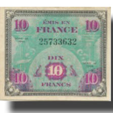Frankreich, 10 Francs, Flag/France, 1944, 1944, VZ, Fayette:VF18.1, KM:116a