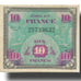 Francja, 10 Francs, Flag/France, 1944, 1944, AU(55-58), Fayette:VF18.1, KM:116a