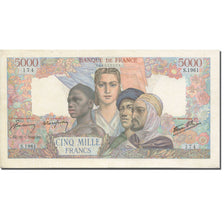France, 5000 Francs, Empire Français, 1942, 1946-03-28, AU(55-58)