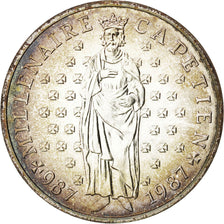 Vème République, 10 Francs millénaire Capétien Brillant Universel Argent 1986, K