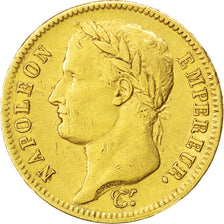 Premier Empire, 40 Francs or au revers Empire 1812 Paris, KM 696.1