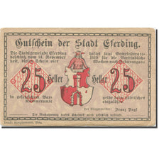 Banknote, Austria, Eferding, 25 Heller, Blason, 1919 EF(40-45) Mehl:FS 152I