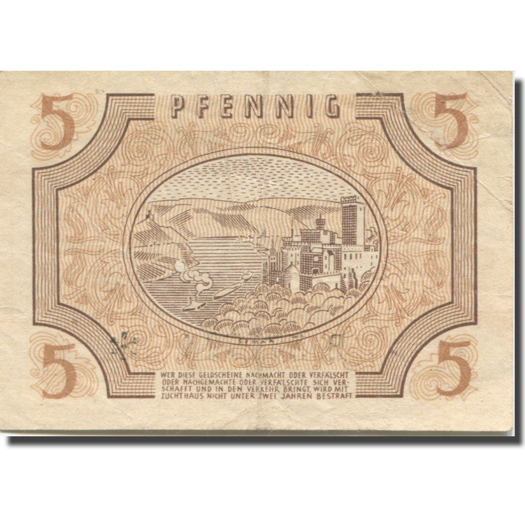 Banknote, Germany, 5 Pfennig, 1947, 1947-10-15, KM:S1004, EF(40-45)