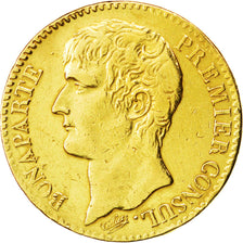 FRANCE, Napoléon I, 40 Francs, 1803, Paris, KM #652, VF(30-35), Gold, Gadoury #.